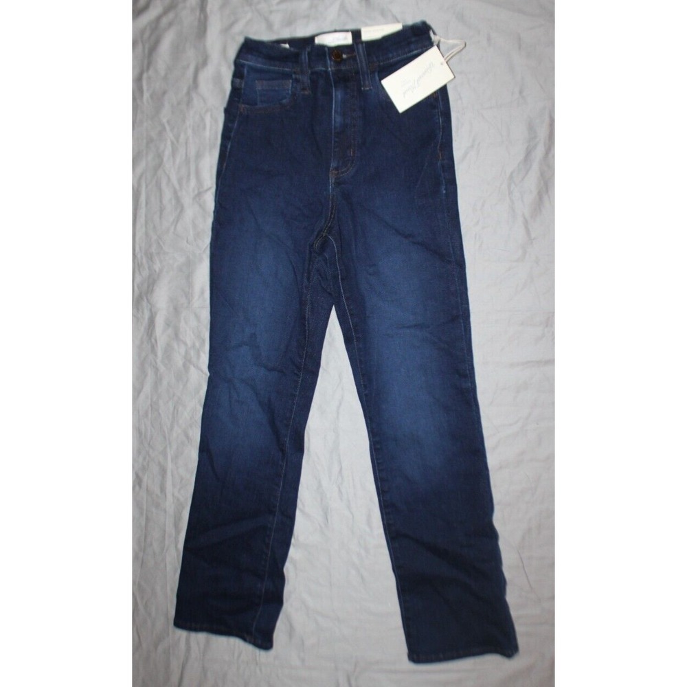 Universal Thread | High Rise Ankle Bootcut Jeans, Denim, Dark Blue, 00